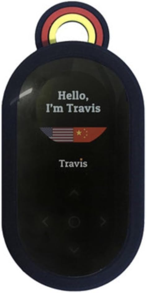 Travis AI Two Way Instant Digital Voice Translator 80 Languages for Learning Travel Shopping Business by Express
