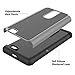 SYONER Shockproof Hybrid Rubber Dual Layer Defender Protective Phone Case Cover for Z981 / Z983 [Gray/Black]