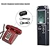 Digital Voice Recorder,Picus Sound Recorder Dictaphone for Lectures,8GB Audio Recorder with USB, Dual Microphone Recording, AGC Noise Reduction, Voice Activated with MP3 Player