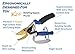 ACE Pruning Shears -Rotating Bypass Titanium Coated Garden Pruners, Secateurs, Scissors with Heavy Duty SK5 Blade. Soft Grip Handle for Everyone. Cushion Grip for Extraordinary Comfort