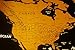 scratch off world map premium quality large wall decoration poster gold deluxe thick travel detailed outlined U.S. states and all country flags perfect gift comes with scratch tool and wiping cloth