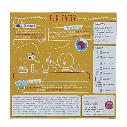 Kiss Naturals Lip Balm Making Kit STEM DIY Lip Balm Kit for Kids