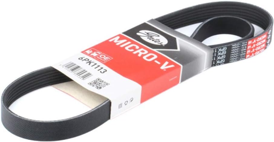 GATES 6PK1113 Micro-V Xf Ribbed V-Belt, Schwarz - Image 3