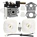 Harbot RB-K70A Carburetor with Air Filter Tune Up Kit for Echo SRM-210 SRM-210i SRM-210U SRM-210SB SRM-211 SRM-211i SRM-211U SRM-230 SRM-230S SRM-230U SRM-231 SRM-231S SRM-231U String Trimmer RB-K70 primary