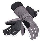 Andorra Women's Two-Tone Geometric Touchscreen Ski Glove