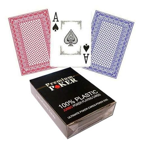 12 X Premium Casino Poker Karten Pokerkarten 100 Prozent Plastik Grosser Index 2