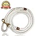 Rope Dog Leash- Rope Leash- Dog Rope Leash- Rope Leashes for Dogs- Heavy Duty Dog Leash- Dog Leashes for Medium Dogs Large Dogs- White Dog Wedding Leash- 5 ft- Durable Cotton and Comfortable