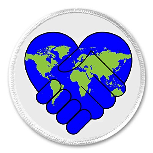 Peace & Love On Earth World 3" Sew On Patch Work Together Coexist