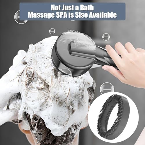 Heatsistence Filtered Shower Head with Handheld, High Pressure 5 Spray Mode Showerhead with Filters,Showerhead with ON/OFF Switch and Shower Bracket for Hard Water