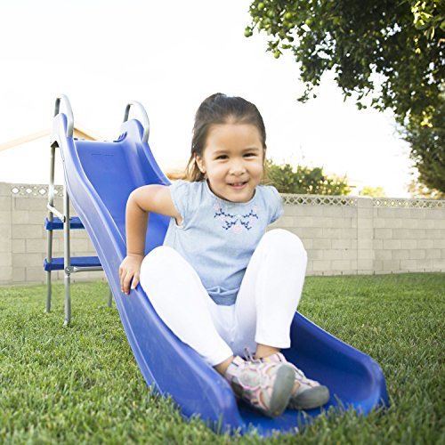Outward Play Slippery Backyard Wave Slide with TwoStep Ladder Toys