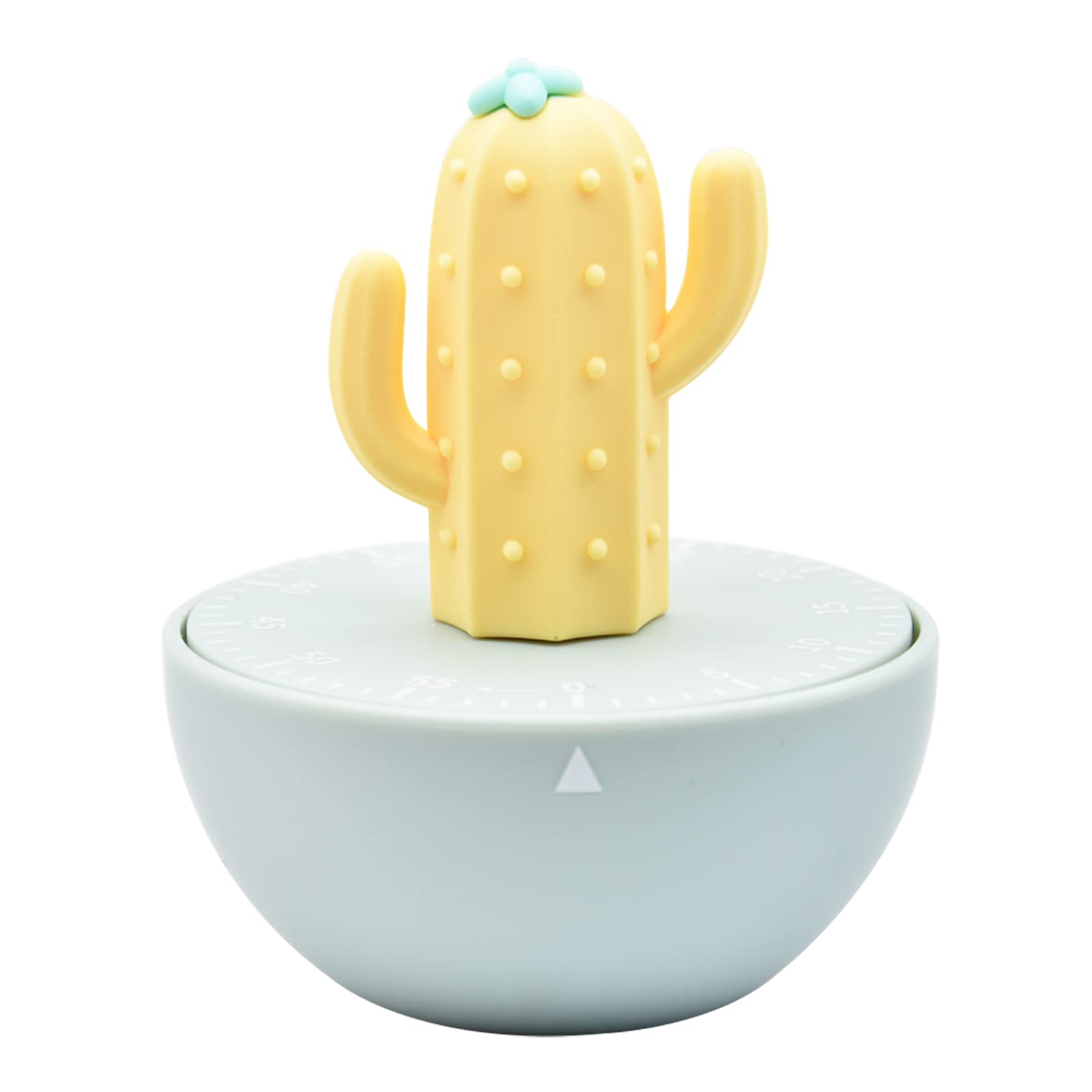 Ranvi Cute Cactus Shaped Time Manager 60 Minutes Mechanical Timer Kitchen Cooking Timer(Yellow)