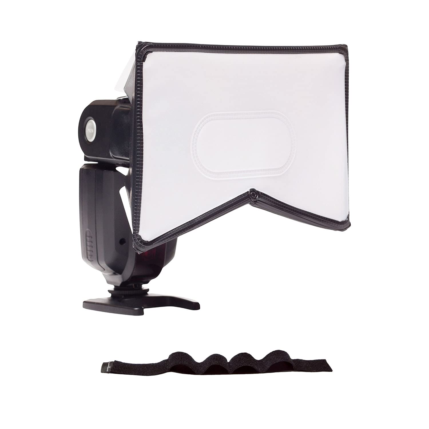 LumiQuest SoftBox, Flash Diffuser & Light Softener, Universal Classic Design for External Camera Flashes with UltraStrap