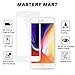iPhone 8 iPhone 7 Glass Screen Protector, by Mastery Mart, 3D Edge HD Tempered Glass Screen Protector for Apple iPhone 7 iPhone 8, Full Coverage, 9H Hardness, Case Friendly (1 PC, White)