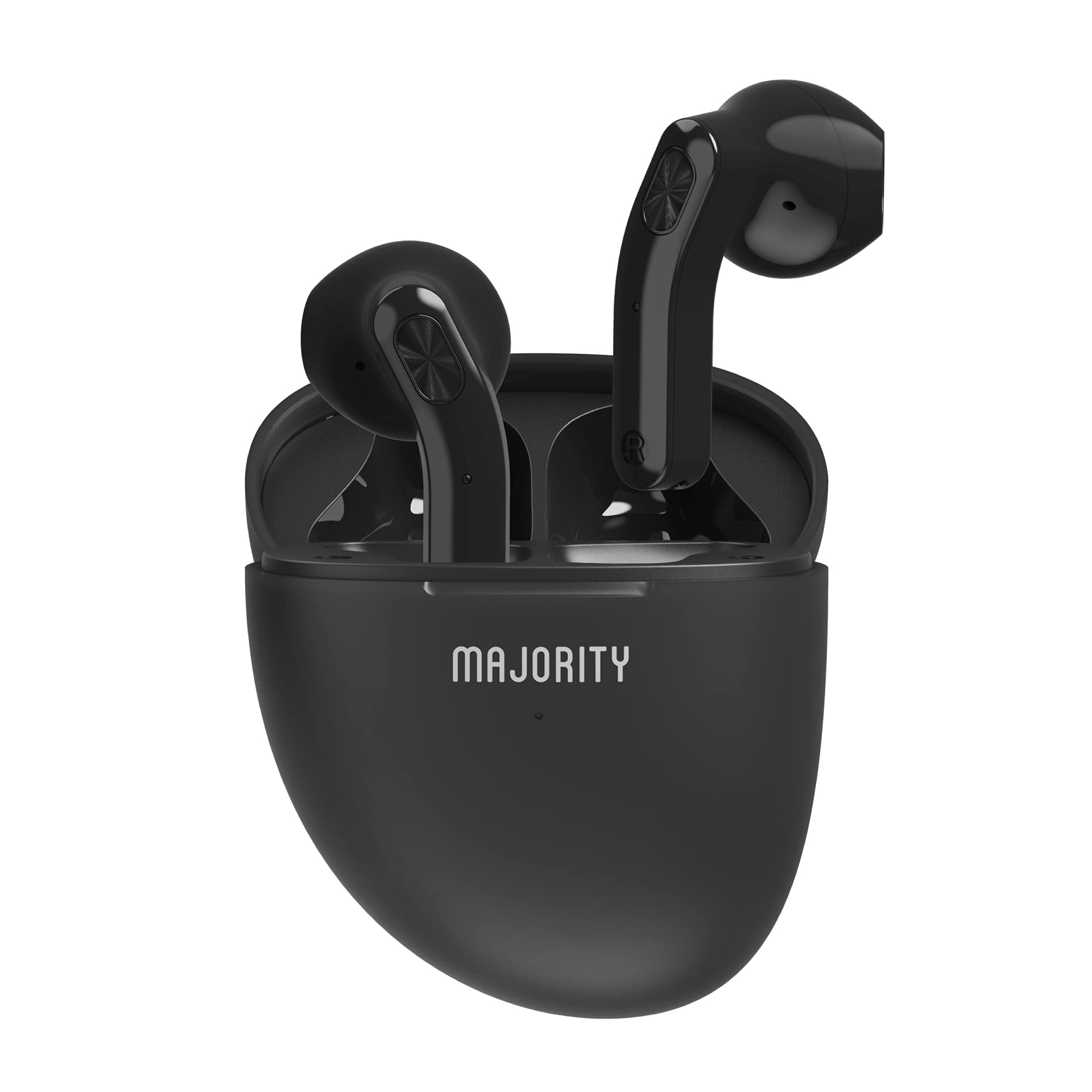 MAJORITY Onyx Wireless Earphones | Bluetooth Earbuds | Ideal for Workout, Gym, Running and Sport, Black