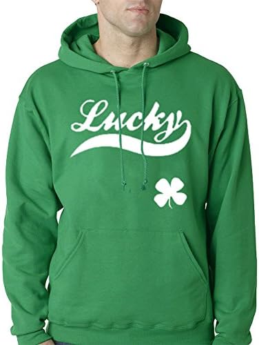 Arvilhill Men's ST. Patrick's Day Green Hoodie Tops With Kangaroo Pocket Lucky M