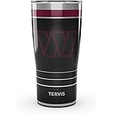 Tervis Traveler NFL Washington Commanders - Night Game Triple Insulated Tumbler Travel Cup Keeps Drinks Cold & Hot, 20oz, Stainless Steel