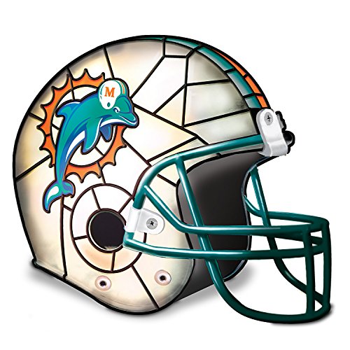 Miami Dolphins Football Helmet Accent Lamp With Logo by The Bradford Exchange