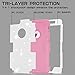 TOPSKY Compatible with iPhone 6s Plus Bling case, iPhone 6 Plus Bling case, [Shock Absorption] Bling Crystal Rhinestone High Impact Resistant Armor Defender Case for iPhone 6 Plus and iPhone 6s Plus, White Pink