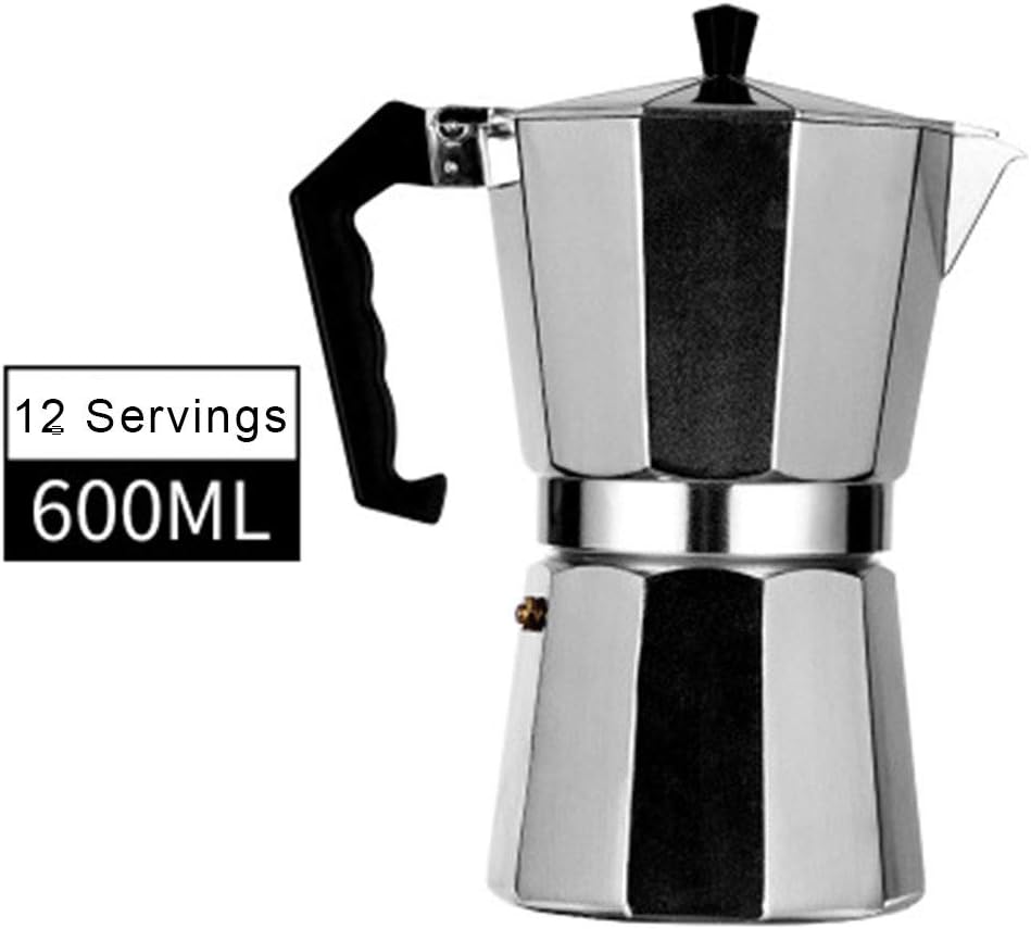 Dogggy 1PCS Moka Stove Top Coffee Maker Aluminum Mocha Coffee Pot Rapid Stovetop Coffee Brewer Stovetop Espresso Maker Moka Pot Moka Express Espresso Maker Easy to Use