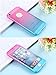 iPhone 5S Case, iPhone 5 Case, MCUK Full Body Coverage Luxury Ultra-thin Gradient with [Slim Tempered Glass Screen Protector] Shockproof Armor Case Cover for Apple iPhone 5S/5 (Pink-Blue)