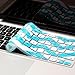 Kuzy Compatible with MacBook Keyboard Cover for Older Version MacBook Pro 13 15 17 inch and MacBook Air 13 inch, iMac Wireless Keyboard, Silicone Skin Key Board Protector, Chevron Teal