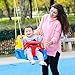 ANCHEER 3-in-1 Swing Seat for Kids 6 Months up, Anti-Flip Snug & Detachable Kids to Teens Swing Seat for Outside Playground, Blue