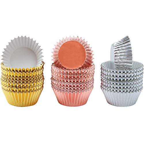 Metallic Cupcake LinersPack contains 100 cupcake cases in 8 styles