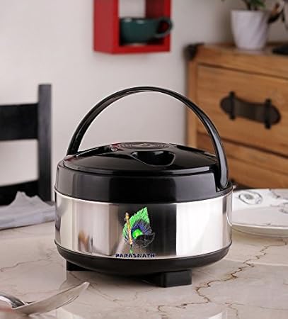 Parasnath Stainless Steel Hot Meal Casserole With Lid - 3000Ml