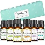 Skymore Aromatherapy Top 6 Essential Oil Gift Set, 100% Pure Therapeutic Grade Essential Oil Kit, 6/10ML (Tea Tree, Lavender, Peppermint, Eucalyptus, Lemongrass, Orange)