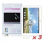 Infiland 3-PACK Cystal Clear Screen Protector Film Guard For 10.1