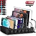 Poweroni USB Charging Station Dock - 6-Port - Fast Charge Docking Station for Multiple Devices - Multi Device Charger Organizer - Compatible with Apple iPad iPhone and Android Cell Phone and Tablet primary