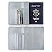 Passport Holder Case, ACdream Protective Premium PU Leather RFID Blocking Wallet Case for Passport, Grey