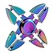 FINGER SPINNER Rainbowl Fidget Spinner Toy Relieve Stress Toy for Killing Time Black