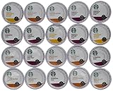 20 Count Variety Pack of Starbucks Coffee Single Cups for Keurig Brewer
