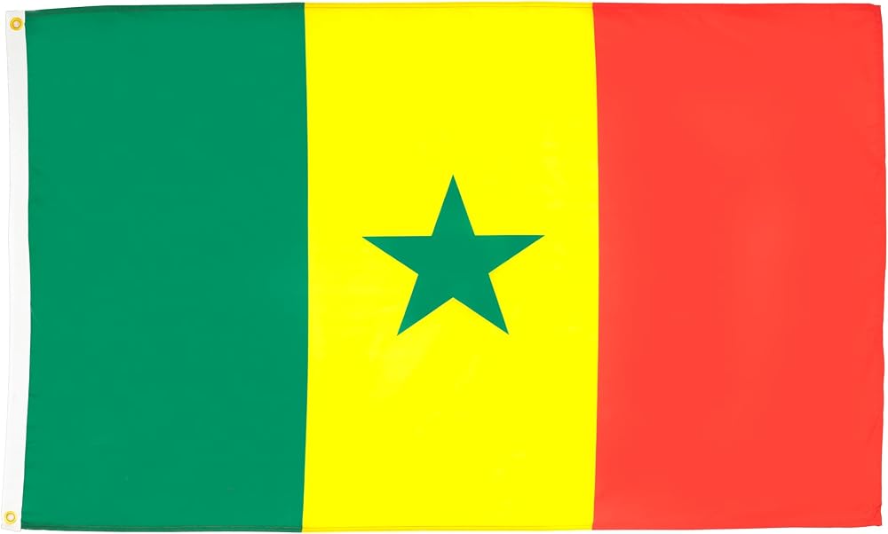 AZ FLAG Senegal Flag 3x5 ft 100D Polyester with 2 Grommets Fade Resistant