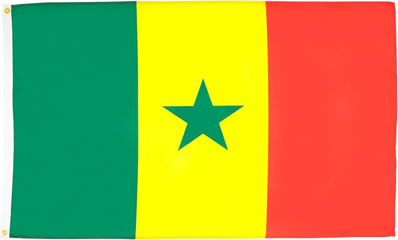 AZ FLAG Senegal Flag 3x5 ft 100D Polyester with 2 Grommets Fade Resistant
