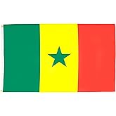 AZ FLAG - Senegal Flag - 3x5 Ft - 100D Polyester Senegalese Banner with Two Metal Grommets - Fade Resistant - Vivid Colors - 3' x 5' Feet - 150x90 Cm