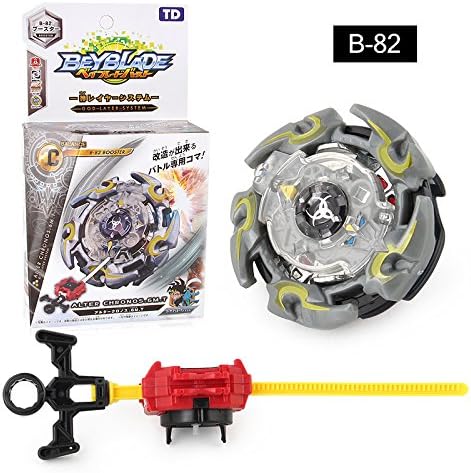 MOCUN Bey Battling Blades Game Tops B-82 Booster Alta Chronos.6M.T With LR Two-Way String Launcher B-82