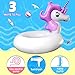 Unicorn Pool Floats, Swim Tubes for Kids, Inflatable Pool Floats Toys for Summer Beach River and Lake Floaties Tube Water Raft Party Decorations for Children Girls Boys Toddlers