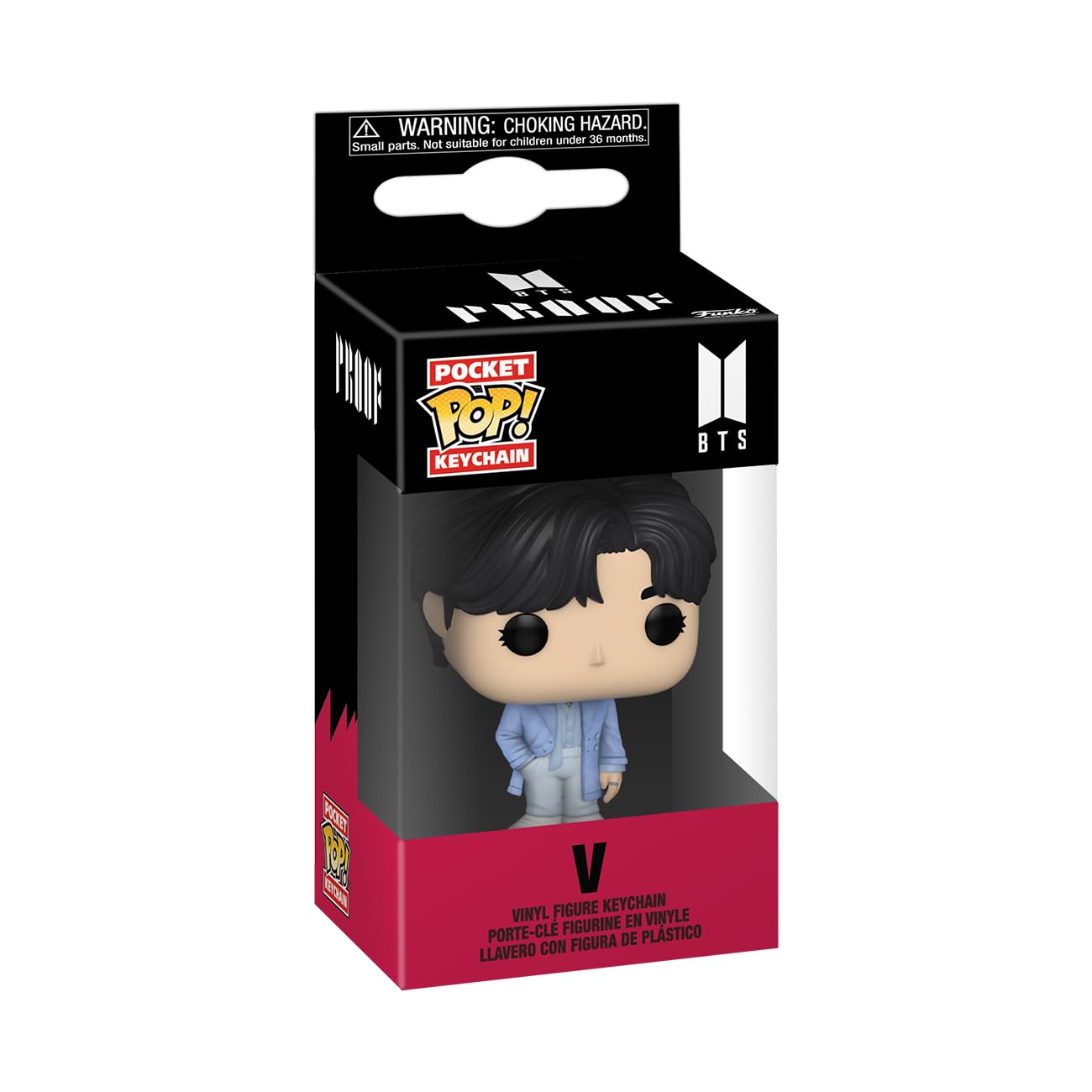 Funko Pop! Keychain: BTS - V Novelty Keyring - Collectable Mini Figure - Stocking Filler - Gift Idea - Official Merchandise - Music Fans - Backpack Decor
