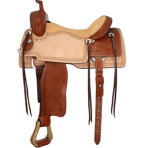 Silver Royal Coyote Cutter Saddle 16.5
