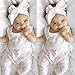 bestpriceam Baby Clothes, Newborn Toddler Printing Bodysuit Romper Jumpsuit (6-12M, White)