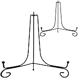 HENABLE 2PCS Premium Black Iron Plate Stands for