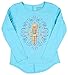 Skeleton Minecraft Girls' Long Sleeve Crew Neck Graphic Tee (6-6X)