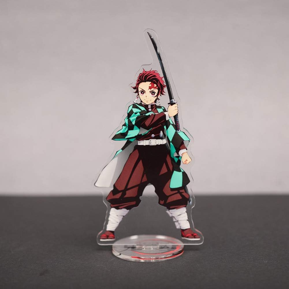 WerNerk Anime Demon Slayer Standing Figure, Anime Kawaii Acrylic Desk Stand Miniature Action Figure for Home Office Deco, Best Gift for Anime Fans( Kamado Tanjirou)