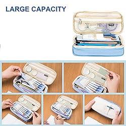Arnuixty Large Storage Pencil Case Pen Bag with