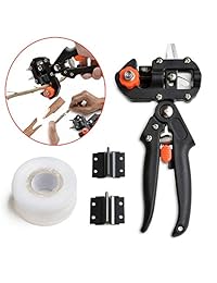 AGPtek® Professional Árbol Rama fruta injerto Herramientas de Corte Tijeras De Podar 2 Cuchillas extra con cinta injerto, color negro