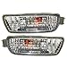 Brock Replacement Driver and Passenger Signal Front Marker Lights Lamps Compatible with 2001-2004 Pickup Truck 8152004080 8151004080