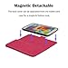 xhorizon ZA5 Premium Leather Folio Case Cover Wallet Function, Magnetic Detachable, Multiple Card Slots for Samsung Galaxy S5 - Red