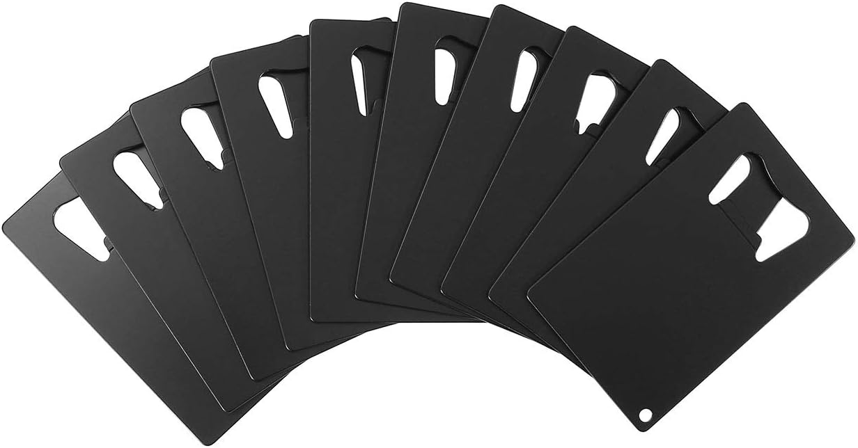 Bottle Opener, Yoption 10Pcs Stainless Steel Credit Card Size Beer Bottle Opener Cap for Wedding Party Groomsmen Bridesmaid Gifts